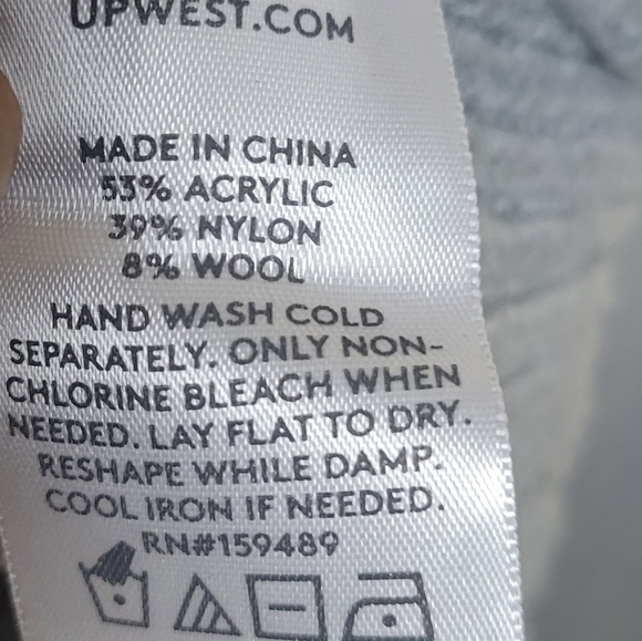 UPWEST Gray V-neck Oversized Waffle Knit Long Sleeve Sweater XS. - Picture 7 of 11